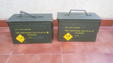 Caja metalica de municion, ideal para guardar tu municion o cualquier cosa, totalmente estanca sus medidas 120