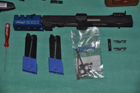Vendo Kit de conversión intercambiable para pistola Walther GSP Expert en calibre 22. El kit es fácil 00