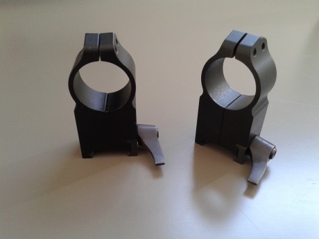 Vendo estas anillas Warne extra altas, para tubo de 1 pulgada y carril de 22. Las llevaba montadas en 02