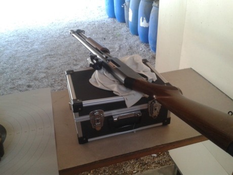 Capacidad 7+1, calibre 12/76 Magnum, culata de madera y pistolet sintético. Muy buen estado, tiene más 02