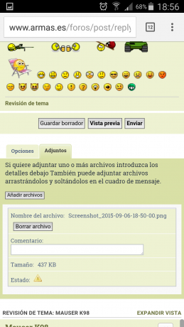 Por favor estoy contestando a una pregunta, en el foro de coleccionismo, y quiero adjuntar unos archivos, 60