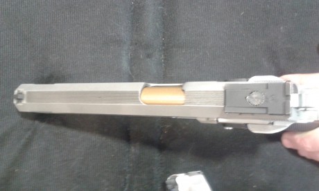 VENDO esta increible máquina de precisión.
Pistola INFINITY 6" de cañón, cargador de doble hilera.
Muy 11