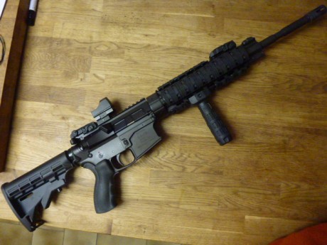 Vendo rifle Luvo LA15 M4 calibre .300 blackout con cañón de 16" paso twist 1:9.
Está nuevo, no ha 170