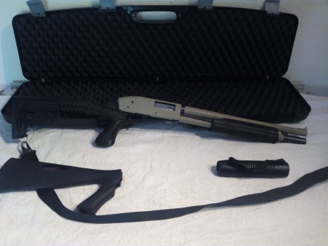Buenas tardes, cambio escopeta Mossberg 500ATP Tactical por prensa de recarga progresiva tipo Dillon 550 02