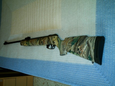 Pues lo que pone la cabecera, compañeros, vendo una carabina Gamo Hunter 440 en calibre 6,35, modelo camo, 00