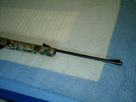 Pues lo que pone la cabecera, compañeros, vendo una carabina Gamo Hunter 440 en calibre 6,35, modelo camo, 11