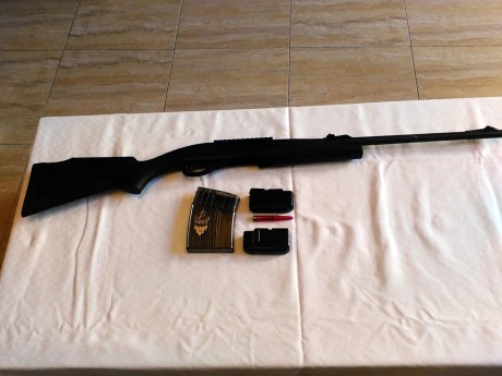 Hola,en venta Rifle Remington 7600 Carbine Sintetico 30.06,
Sistema de "Corredera" Nuevo A Estrenar
Carril 02