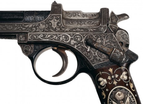 Esta pistola se hizo en Sömmerda y fue presentado al sultán probablemente en 1903 o 1904, que en aquel 11