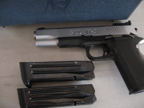   Vendo pistola BUL M-5, cañón 5 pulgadas, calibre 9 Parabelun, capacidad 16+1  

Pongo a la venta esta 22