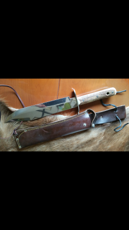 Impresionante cuchillo de la casa Muela, tipo Bowie, totalmente Descatalogado y muy buscado en estas medidas 00