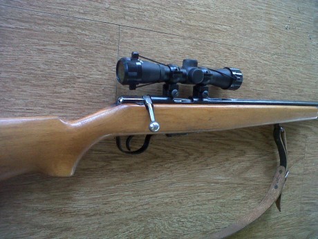 cambio palanquero del 22 browning  pavonado nuevo y carabina onena 22 con dos cargadores las cambiaria 10
