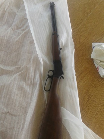 cambio palanquero del 22 browning  pavonado nuevo y carabina onena 22 con dos cargadores las cambiaria 30