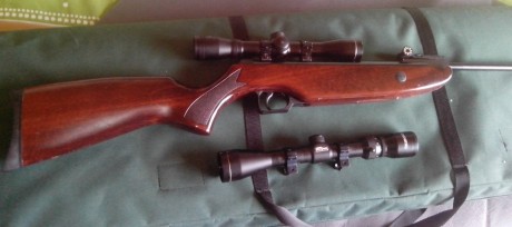 Hola, se vende Norica Krono del 5,5 con poco uso. Se entrega con visor de 4 aumentos y otro 3x9 ,ambos 11