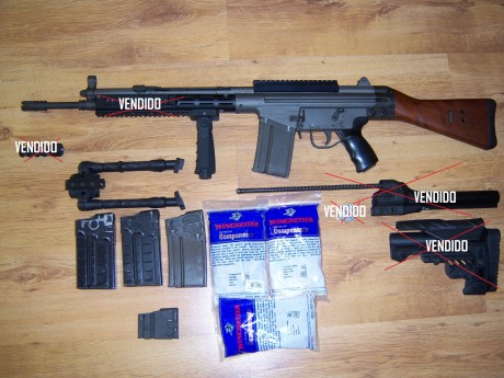 Hola a tod@s,
vendo mí Cetme para probar otras armas, como veís está totalmente tuneado, aúnque naturalmente 80
