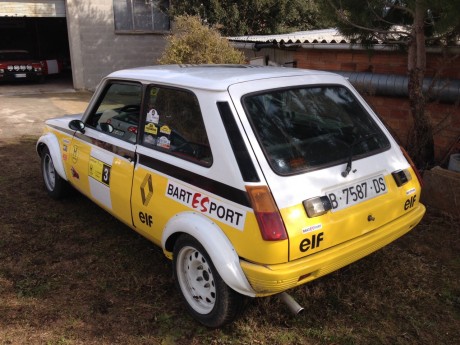 Cambio Renault 5 TS año 79 (primera serie) pasos de rueda ensanchados y llantas 4 tornillos homologado 00
