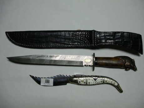 Vendo cuchillo Frances acero de damasco Nº 5 de una Edicion de 8 lo vendo en 1200e, Nº 1  unnamed (10).jpg 00