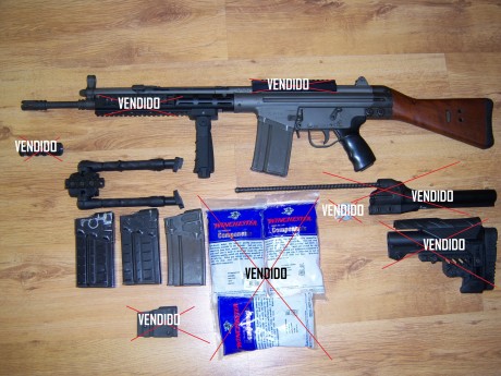 Hola a tod@s,
vendo mí Cetme para probar otras armas, como veís está totalmente tuneado, aúnque naturalmente 140