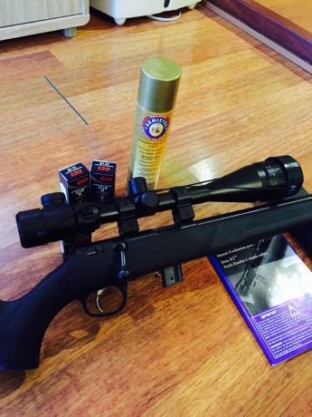 Oportunidad!!! Se vende rifle del cal.22 nuevo!! Es de cañon pesado, de lo mejor en carabinas de este 20