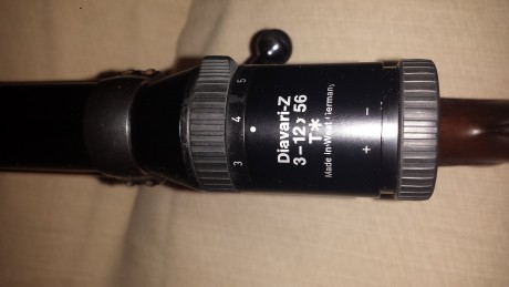 vendo un sako calibre 7mm REM MAG  , con monturas apel y visor zeiss diavari 3-12x56 , con grabados en 10