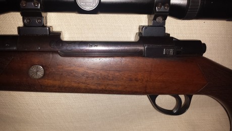 vendo un sako calibre 7mm REM MAG  , con monturas apel y visor zeiss diavari 3-12x56 , con grabados en 21