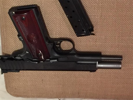 VENDO

Pistola STI TROJAN, cañón de 5'
Calibre 9mm Parabellum

Cargador Monohilera
Cachas de Palo Rosa

Tira 12
