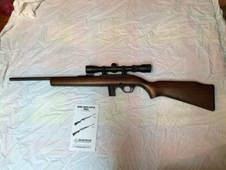 Hola,
Vendo o cambio mi carabina Magtech 7022 del calibre .22 LR. Lleva montado un visor Gamo 3-9x32. 02