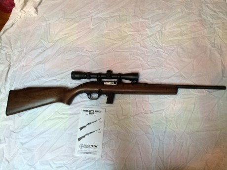 Hola,
Vendo o cambio mi carabina Magtech 7022 del calibre .22 LR. Lleva montado un visor Gamo 3-9x32. 01