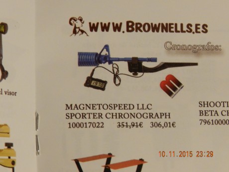 Estaba pensando en comprarme la última versión del revolucionario cronógrafo MagnetoSpeed.

Pero está 131