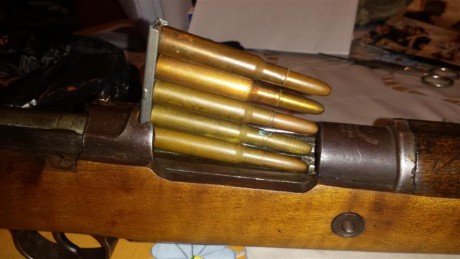 Vendo peines metálicos para el Mauser oviedo (sin munición), también le valen al Carl Gustav ya que son 02