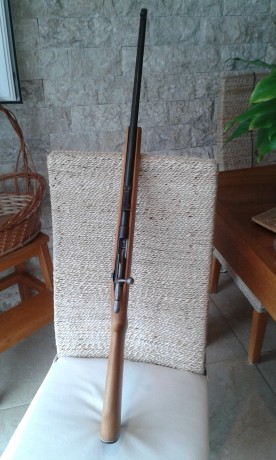 Vendo carabina Anschutz modelo 1361. Calibre 22 LR. Monotiro. Año 1968.

Restaurada de maderas (hechas 10