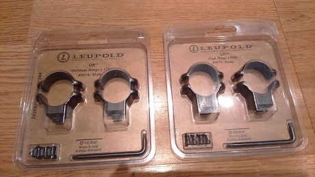 Sólo quedan  las  Leupold Qr 1"Altas (usadas en estado impecable) 30.-euros con envío incluído. 00