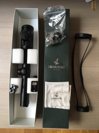 Vendo visor Swarovski Z6i DE CARRIL,  retícula 4Ai,  bases y monturas Apel, funda rígida de cuero para 01
