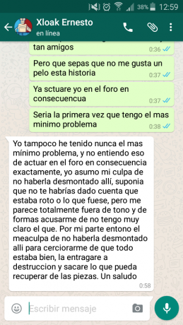 Escribo este post con un sabor muy amargo y agridulce la verdad, es la primera vez que tengo un problema 50