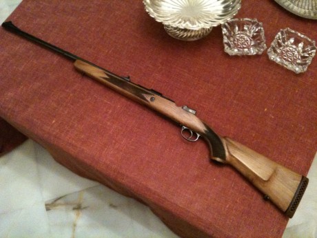 bueno vendo mauser ankara modificado para como rifle de caza esta en perfecto estado y dispara muy bien

vendo 01