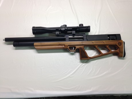 JOYA DE LA CORONA

Se vende Carabina PCP Cricket Kalibrgun 6.35. Culata de nogal, carrillera y mira telescópica 01