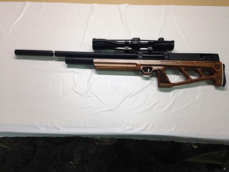 JOYA DE LA CORONA

Se vende Carabina PCP Cricket Kalibrgun 6.35. Culata de nogal, carrillera y mira telescópica 00
