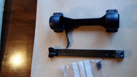 Vendo bases y anillas de 1"desmontables para FN Bar, BLR, Dualis, Benelli ARGO y Winchester Vulkan. 10