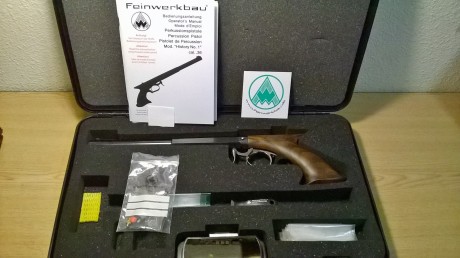 Vendo esta magnifica pistola por no usar, ya que solo tiro con arma larga. 
Con su maletín de origen, 00