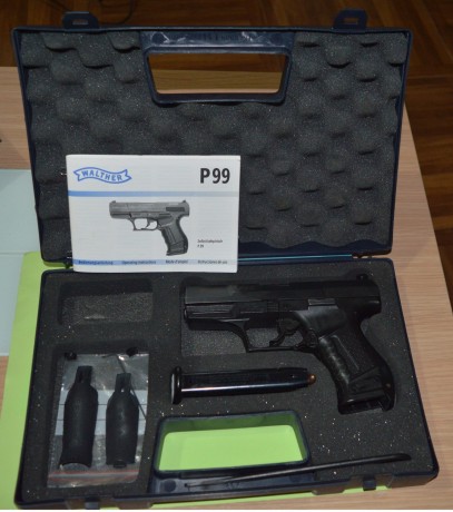 Se vende Walhter P99 AS, guiada en A el arma se sencuentra en Alicante soy  segundo propietario y conmigo 10