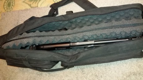 Vendo escopeta Stinger Tactical cal.12, culata plegable y fija intercambiables.  Sólo ha disparado 4 cartuchos, 01
