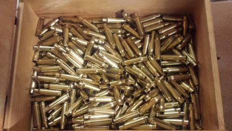 Se venden 320 vainas Lapua calibre .308 de un sólo disparo, procedentes de munición comercial, pistón 00