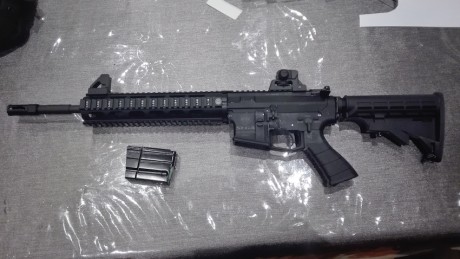 Vendo Rifle Astra STG4 Ar15 en cal 222 rem
Estado bastante bueno, con alguna marquita de montaje y desmontaje 11