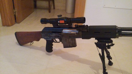 Buenas tardes,

pongo a la venta un zastava M76 calibre 8x57, un Hk Sl8 .222 remington magnum y un Remington 120