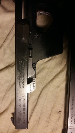 Lo dicho que vendo la Pistola WALTNER modelo GSP con los calibres 32- 22 largo y 22 corto  muy bien cuidada 11