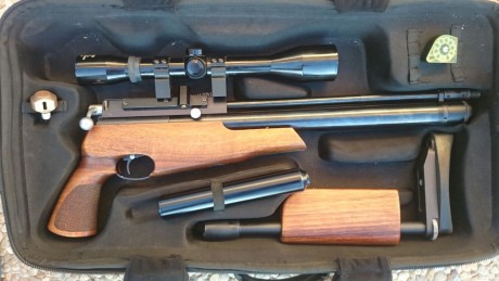 PUES ESO SE PONE A LA VENTA esta maquina ,air arms tdr del cal. 5,5, mañana pondre mas datos, tuning con 01