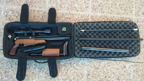 PUES ESO SE PONE A LA VENTA esta maquina ,air arms tdr del cal. 5,5, mañana pondre mas datos, tuning con 10
