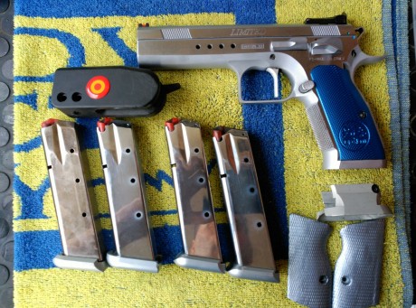 Cambio pistola Tanfoglio por Trojan viendo las diferencias. Tanfoglio Limited Custom. Calibre 9mm pb, 01