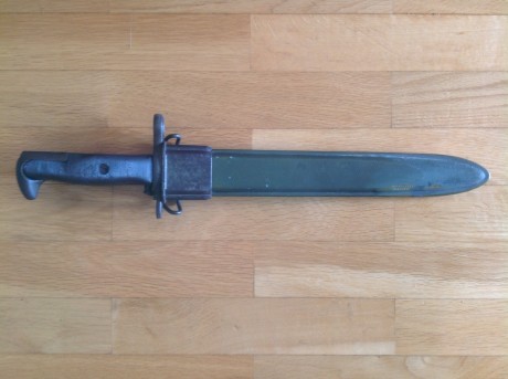 Vendo esta bayoneta original WWII para M1 Garand o Springfield 03A3, fabricada por AFH, American Fork 01