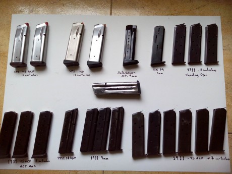 Vendo todos estos cargadores
SPS 45ACP..,......................................20€ sólo queda uno
SPS 00