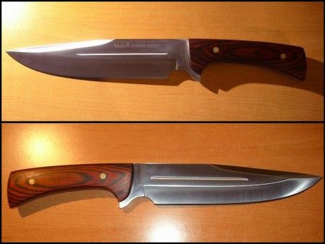 Hola!!!

Vendo cuchillo Muela Jabalí.

Hola enteriza en acero inoxidable 440  Molibdeno Vanadio. 
Cachas 01